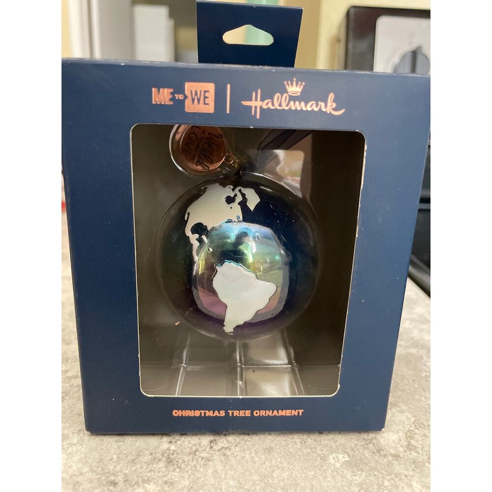 Hallmark Me to We Globe Ornament Health to the World